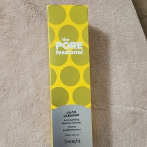 Benefit The POREfessional Good Cleanup Foaming Cleanser - Yellow and Gray